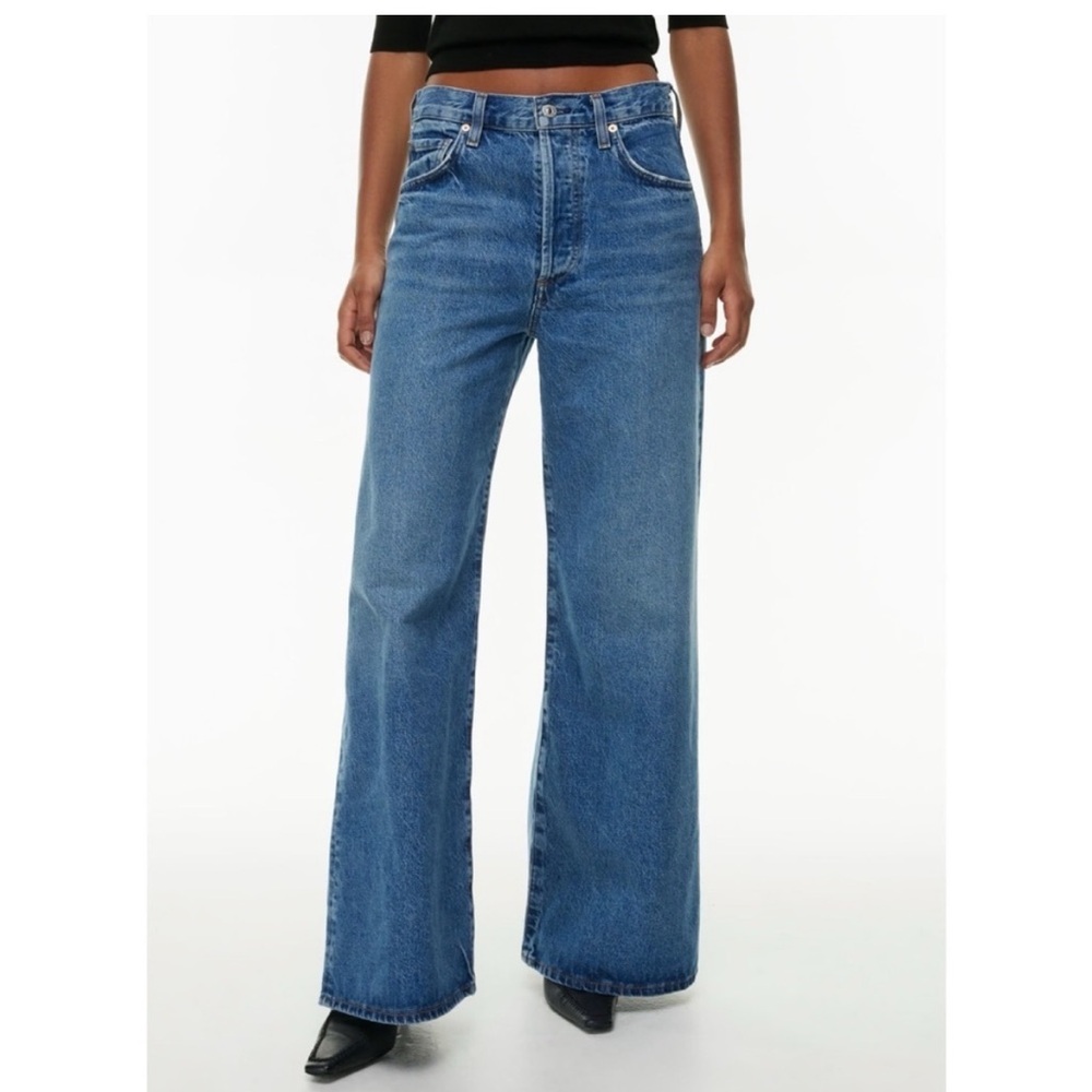 New Citizens of Humanity Beverly Slouch Boot Jeans Denim in Corsage Blue